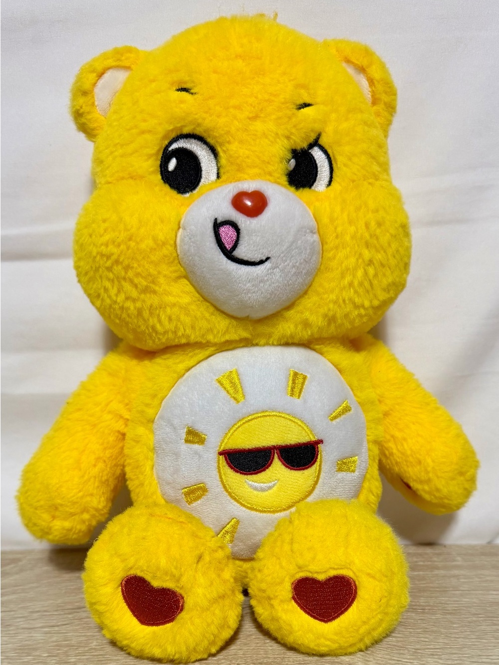 2020 Care Bears Funshine Bear Plush Stuffed Animal Yellow Sunshine 14”